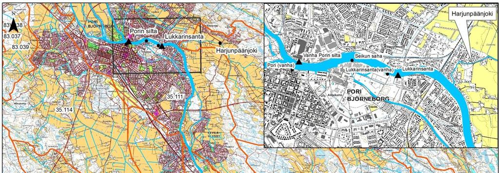 24 Kuva 6-3 Kokemäenjoen vedenkorkeus vuosina 2012 2017 Porin