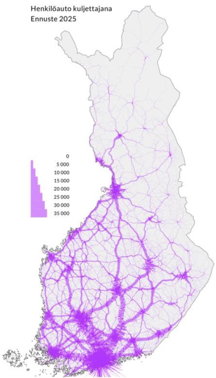 Esimerkki: Valtakunnallinen liikkumisennuste