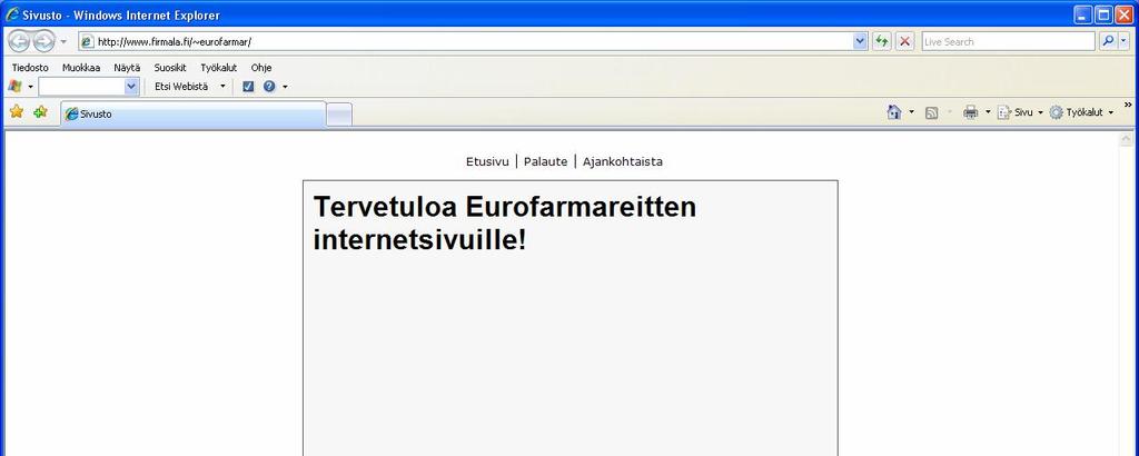 44 KUVIO 19. Sivuston etusivu Firmala.fi palvelussa Kotisivukone.com palvelua sai kokeilla ilmaiseksi kaksi viikkoa. Kokeilujakson jälkeen palvelu oli maksullinen.