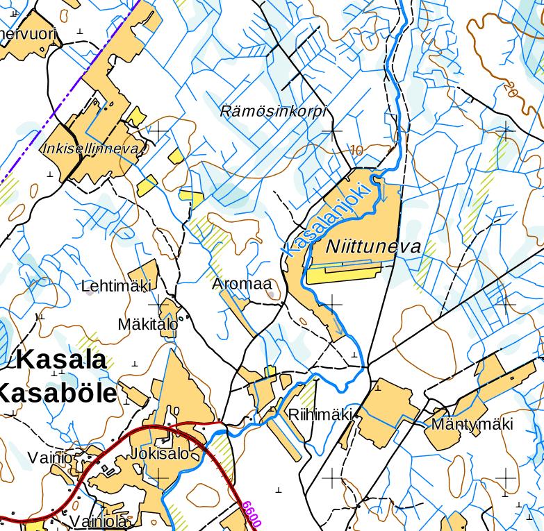 7 Taulukko 4.2. Kasalanjoen ja Trolssinjoen sähkökoekalastusalojen koordinaatit.