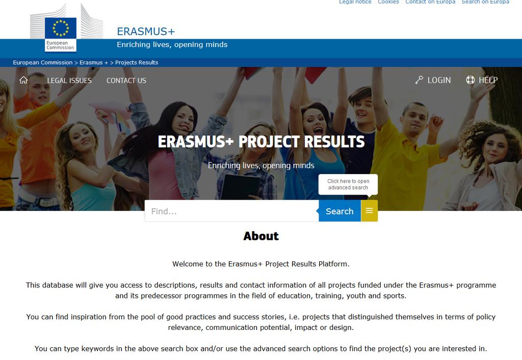 Erasmus+ Project Results Platform http://ec.