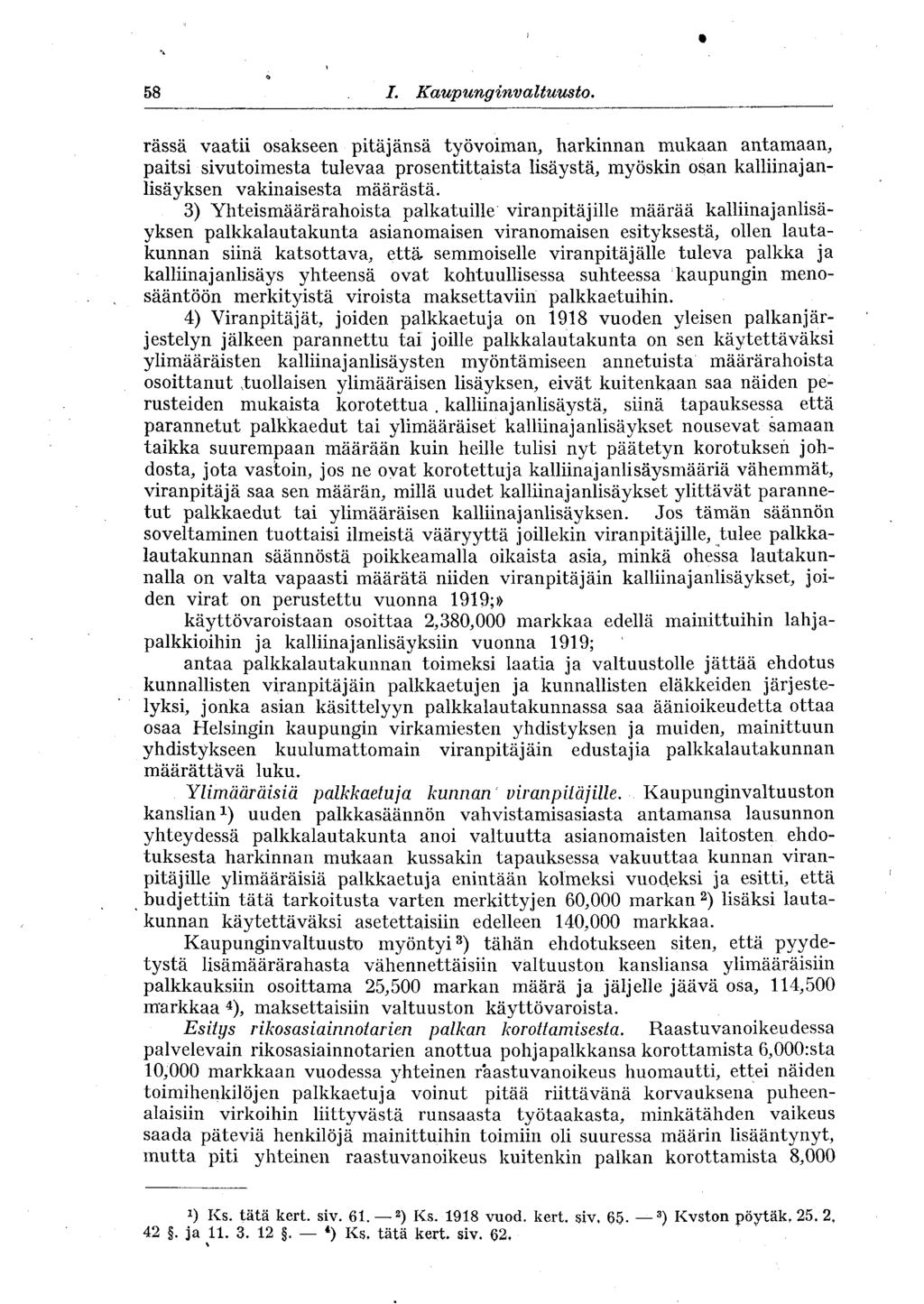 58 I. Kaupunginvaltuusto.