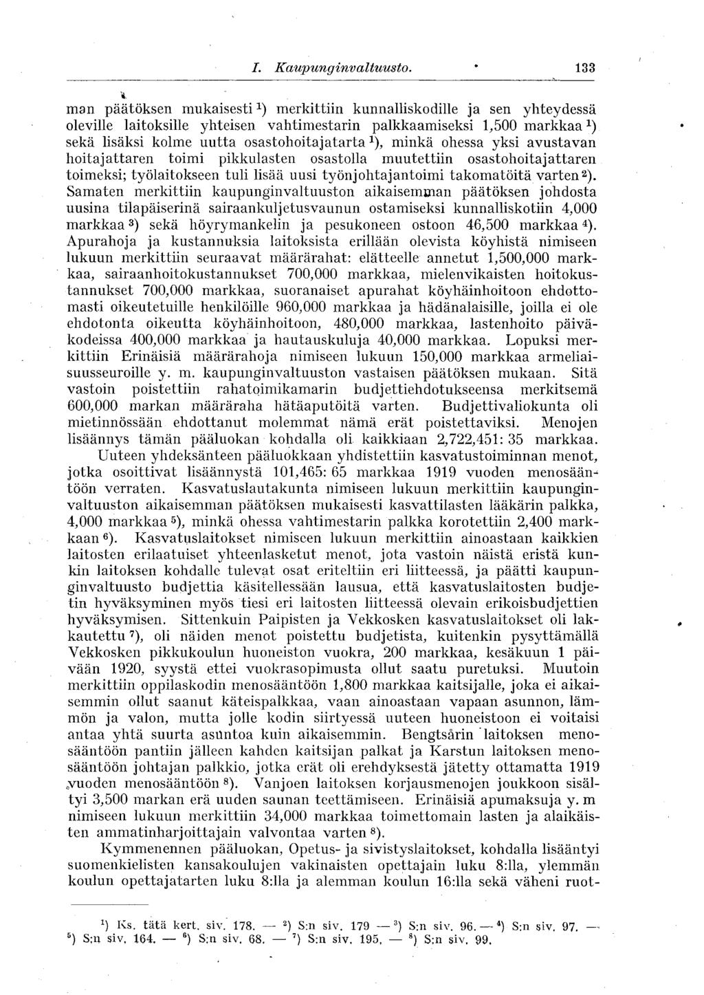 118 I.,Kaupunginvaltuusto.