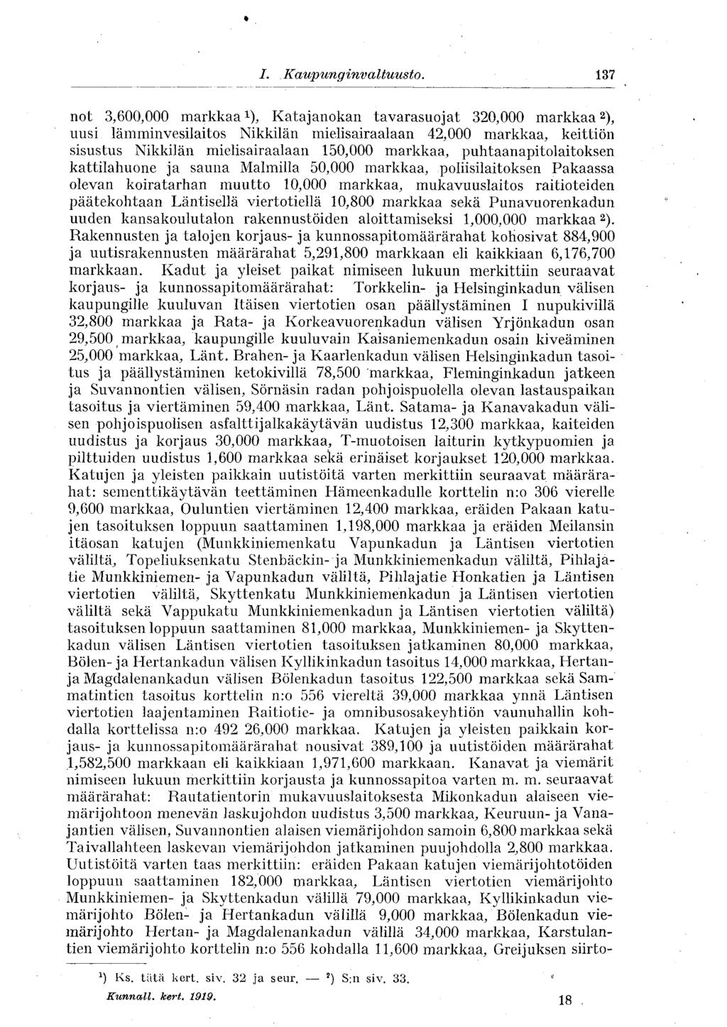 /. Kaupunginvaltuusto.