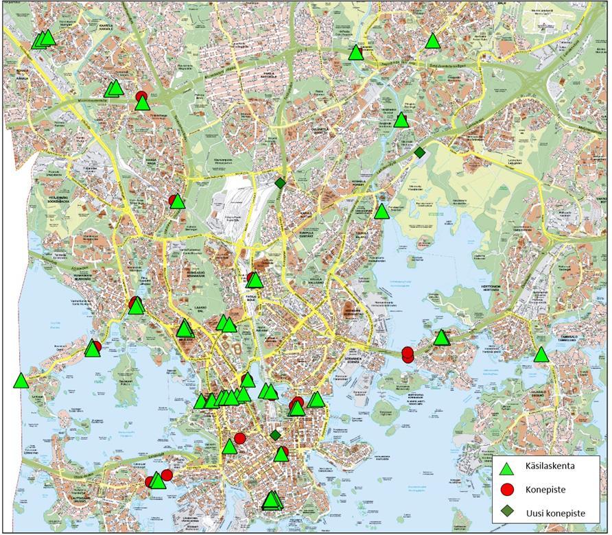 Liite 1: Pyöräliikenteen laskennat 2017