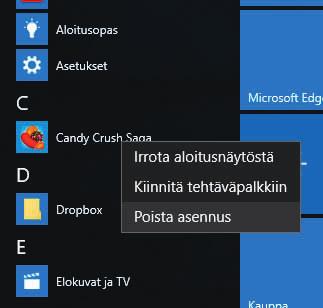 Avaa Microsoftin sovelluskauppa napsauttamalla tehtäväpalkissa olevaa, tutulla ikkunalogolla varustettua Kauppa-kuvaketta.