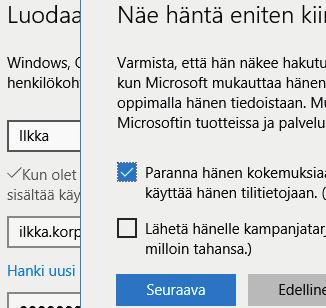 sähköpostiosoitettaan 7 ja täytä kentät Etunimi 8 sekä