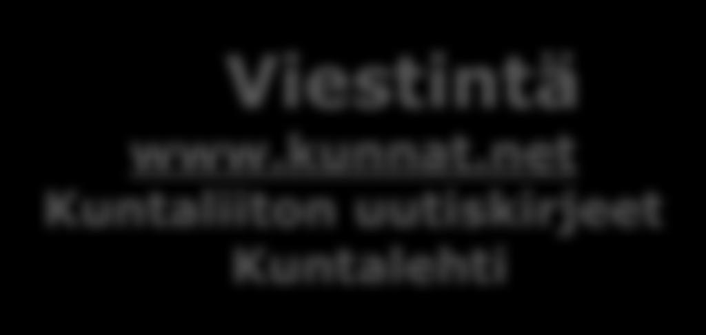 Erilliset työryhmät Hallintosäännön valmistelu, sopimusten mallinnus, muutosjohtamisen sparraus ja kehittäminen Organisaatiokohtainen tuki (FCG) Viestintä www.