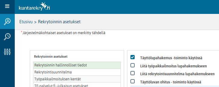 4.5 Uuden Avoin haku rekrytoinnin luominen 4.5.1 Ominaisuuden kuvaus Uudessa Kuntarekry versiossa pystytään uusi Avoin haku rekrytointi luomaan suoraan rekrytointimoduulin etusivunäkymässä olevalla linkillä.