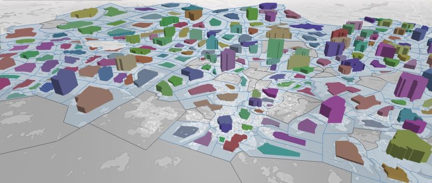 3D-kaupunkimallien sovellukset 3D-kaupunkimalleja voidaan hyödyntää yhä monipuolisemmin Vuonna 2015 tehdyssä tutkimuksessa tunnistettiin jo yli 100