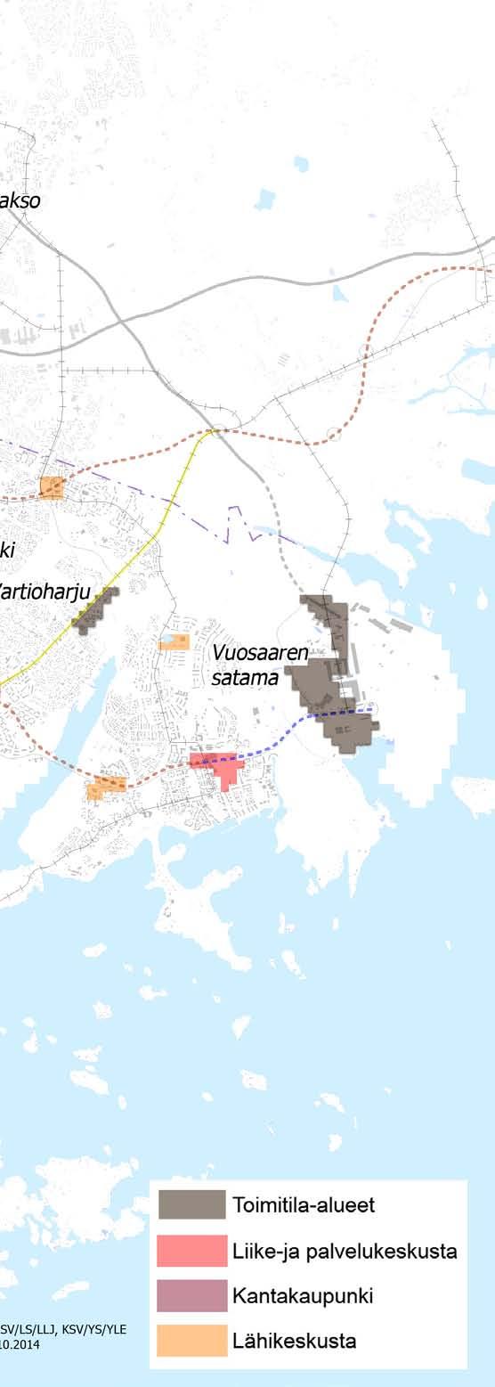 37 mahdolliseen matkustajaterminaaliin, jolle varataan tilaa laajentamalla satamaaluetta. Yleiskaavamääräys mahdollistaa myös pikaraitiotien metron sijasta.