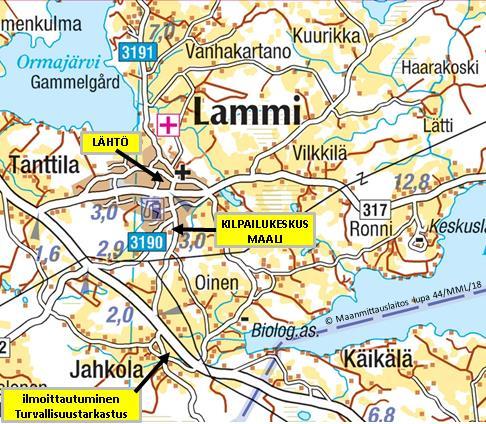 KILPAILUKESKUKSEN ALUE; Konnarin koulu Mommilantie 21 16900 Lammi