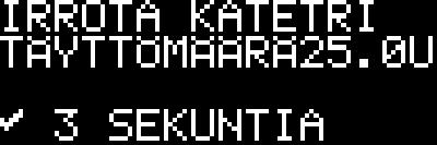 Ohjeet katetrin täyttämiseen 1. 2.