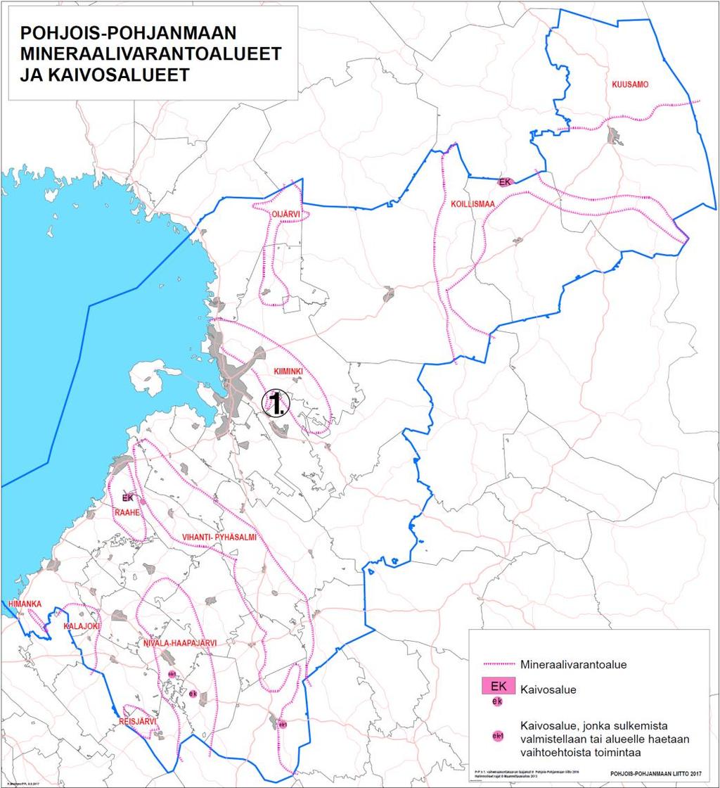 Täydennetään ehdotusvaiheessa 1. Reki-kaivospiiri merkitään kaavakartalle (Muhoksen kunta) 2.