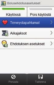 6 3 4 5 Valitse Terveystapahtumat.