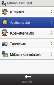 7 3 4 Valitse Aloitusnäyttö.