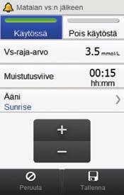 näyttöä. 6 Valitse ääni. Valitse Tallenna.