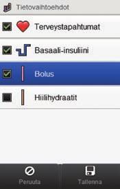 Valitse ajanjakso (viimeksi kuluneet 6 tuntia, 12 tuntia, 1 päivä, 3 päivää tai 7 päivää). Valitse Tallenna.