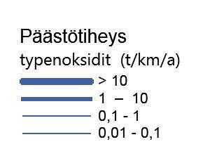 3.2 Liikenne Tärkeimpiä autoliikenteestä aiheutuvia päästöjä ovat hiukkaset, typenoksidit, hiilimonoksidi ja haihtuvat orgaaniset yhdisteet (VOC).