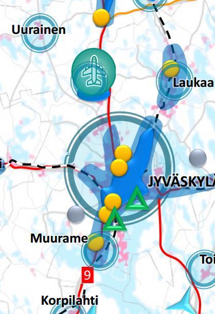 selostus 1.2T 12/37 1.3.2. Keski-Suomen aluerakenne 2040 Keski-Suomen aluerakenne 2040 hyväksyttiin osana Keski-Suomen Strategiaa maakuntavaltuustossa 6.
