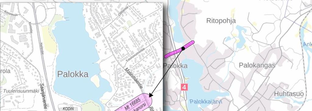 selostus 1.2T 5/37 1. HANKKEEN TAUSTA, LÄHTÖKOHDAT JA PERUSTELUT 1.1. Hankkeen tausta Palokanorren ja siihen liittyvien väylien vaikutuspiiriin on viime vuosina rakennettu runsaasti uusia kaupallisia palveluja.