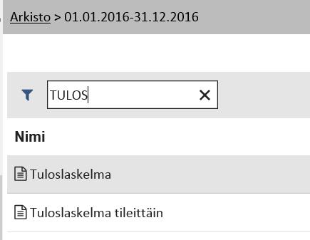 yläkulmassa Voidaan valita haluttu taso navigointipolusta tai käyttää