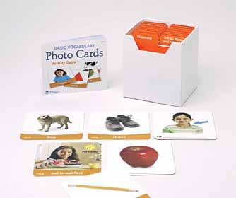 Sanasto Perussanasto 156 Basic Vocabulary 330259 156 valokuvakorttia, jotka sopivat esimerkiksi nimeämiseen, englannin opiskeluun ja