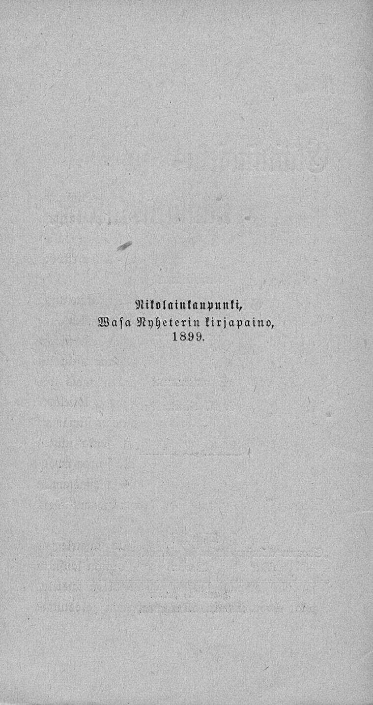 Nitolainlllupunti, Wasa