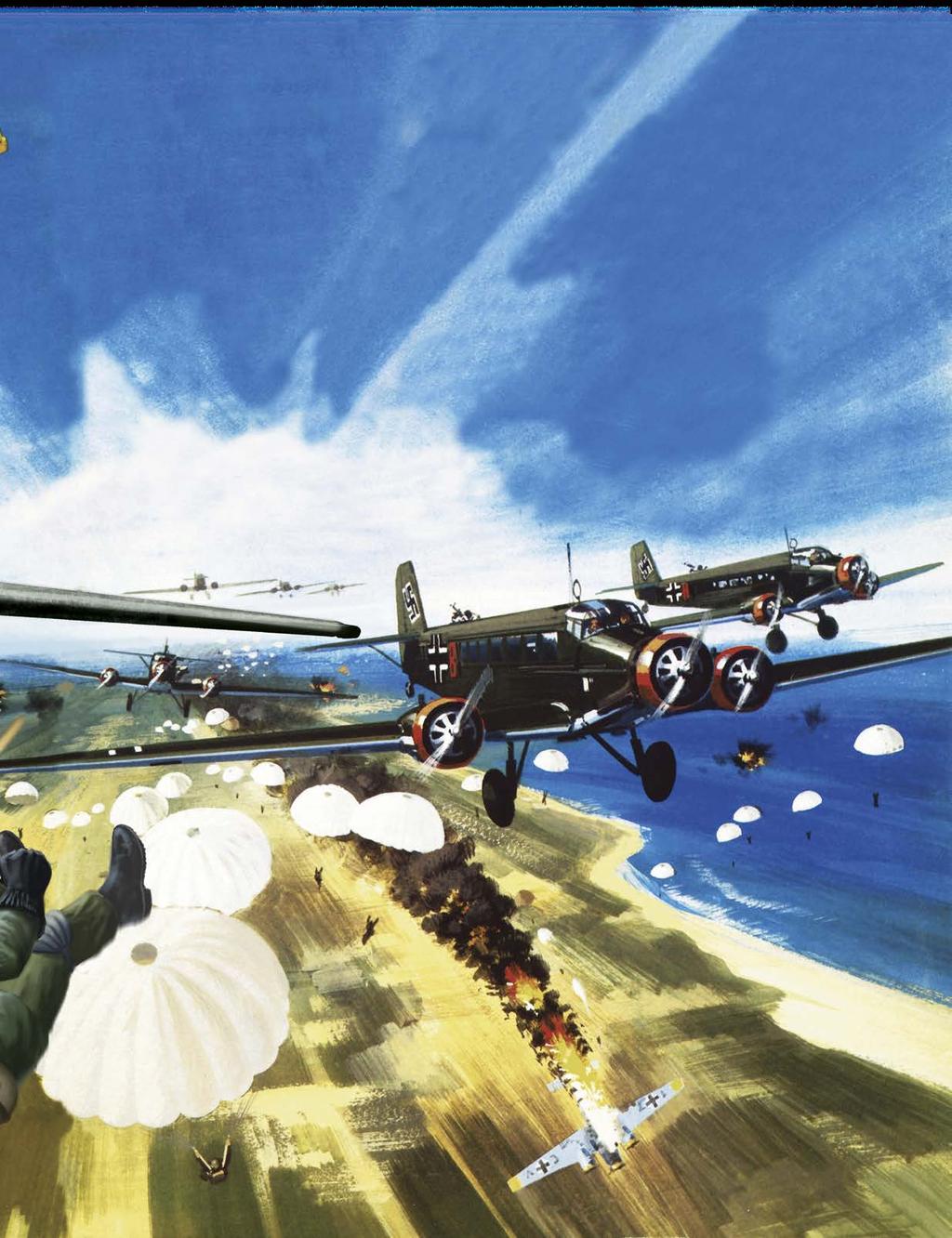 VIHOLLINEN TULI TAIVAALTA Toukokuussa 1941 taivas liittoutuneiden hallitseman Kreetan yllä täyttyi sadoista lentokoneista ja