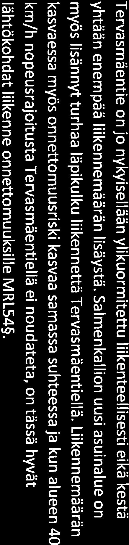 Hakemukseni koski samaa mutkaa Tervasmäentiellä jolle Alavuden kaupunki aikoo nyt sijoittaa AO 10059 asuinkorttelin, sekä näiden tonttiliittymät yhteensä kolme (3) liittymää.