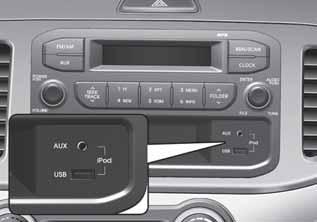 Autosi ominaisuudet MODE ( ) (3) Paina tätä painiketta vaihtaaksesi äänilähteen. FM(1~2) AM CD USB AUX(iPod) FM.