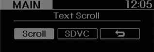 (OFF) näytöllä. SDVC (Speed Dependent Volume Control) Valitse tämä kohta kytkeäksesi SDVCtoiminnon päälle/pois päältä.