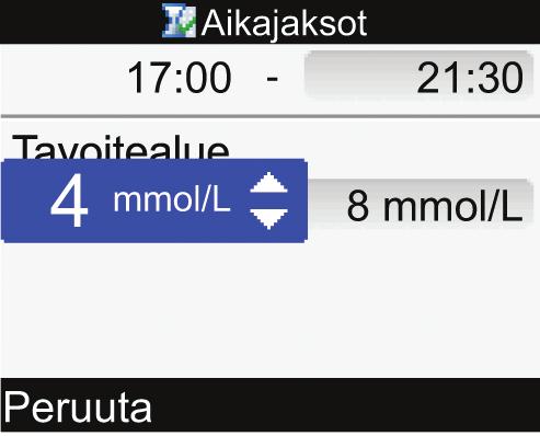 Joihinkin näyttöihin voi syöttää tietoja. Numerojen merkintään tarkoitetut kentät ovat ponnahduskenttiä.