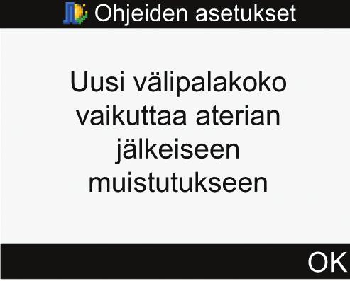 32 10. Välipalakokoa on muokattava, jotta ohjattu asennus voidaan suorittaa loppuun.