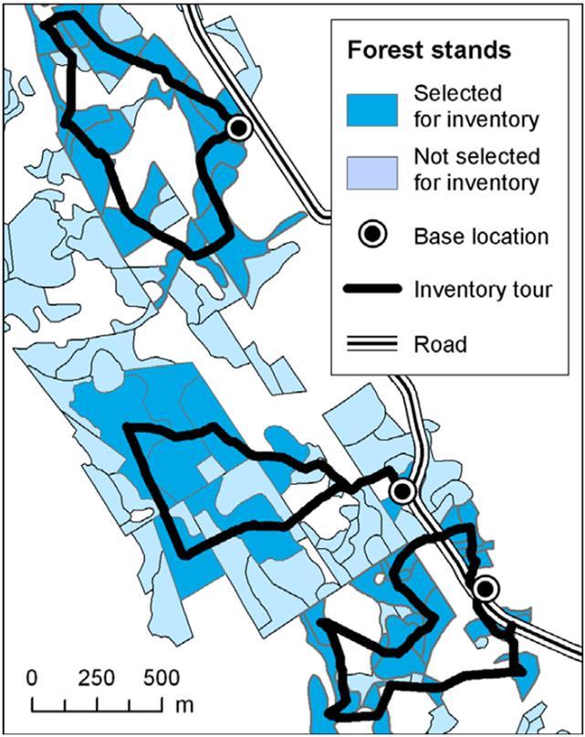 Route-laskennan sovelluksia Maastoinventointireittien