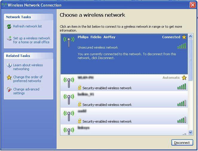PC-/Mac-tietokoneen WiFi-yhteys on muodostettu. Mac yhdistetään Wi-Fi-verkkoon.