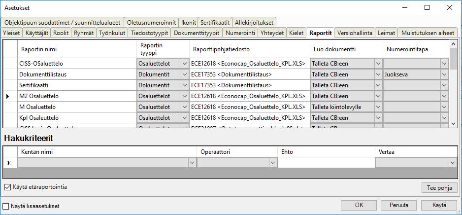 10.2 Etäraportointi Etäraportointi tarkoittaa erilaista tapaa muodostaa raportin sisältö.