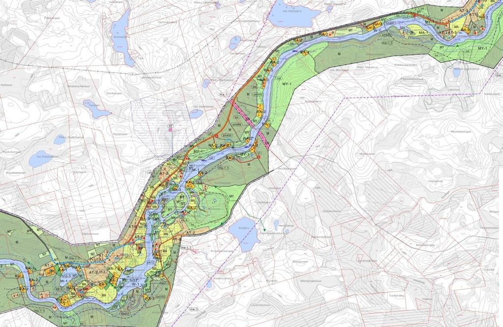 PUDASJÄRVEN KAUPUNKI 22 4.3.3 Yleiskaavat Tuulipuiston suunnittelualueella ei ole voimassa yleiskaavoja.
