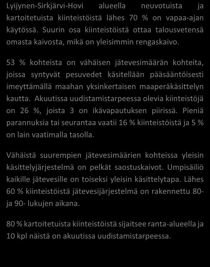 SAIMAAN VESIENSUOJELU- YHDISTYS RY LYIJYNEN-SIRKJÄRVI- HOVI/Lappeenranta 52/2016 Alueen kiinteistömäärä: 61 kpl JÄSSI 2016 ALUEKORTISTO Pohjavesialue Taajaan asuttu alue Vedenottamon suoja-alue