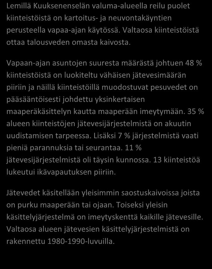 SAIMAAN VESIENSUOJELU- YHDISTYS RY JÄSSI 2013 ALUEKORTISTO LEMI, KIVIJÄRVEN KUUKSENENSELÄN VALUMA-ALUE Pohjavesialue Taajaan asuttu alue Vedenottamon suoja-alue Vesihuollon kehittämisalue Muu