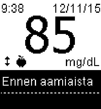 Valitse merkki painamalla.