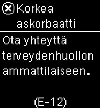 7 Mittarin huolto ja vianmääritys Kellonaika ja päivämäärä saattavat olla väärin. Tarkista, ovatko kellonaika ja päivämäärä oikein ja säädä niitä tarvittaessa.