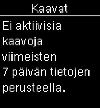 Mittarin huolto ja vianmääritys 7 Kaavat-toiminto on Käytössä, mutta mittariin ei