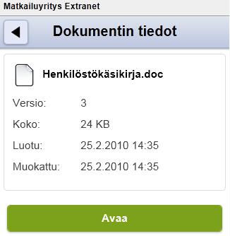 Dokumentin voi avata, kunhan laiteesi tukee kyseistä tiedostomuotoa.