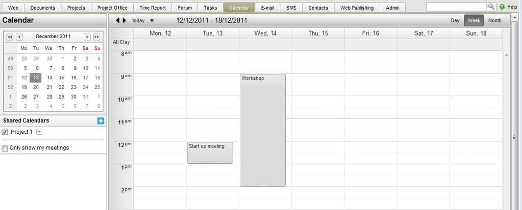 Kalenteri Kalenteria voidaan käyttää kokouksien aikatauluttamiseen kuin myös kutsua niihin osallistujia. Kalenteri ei ole käytössä kaikilla alustoilla.