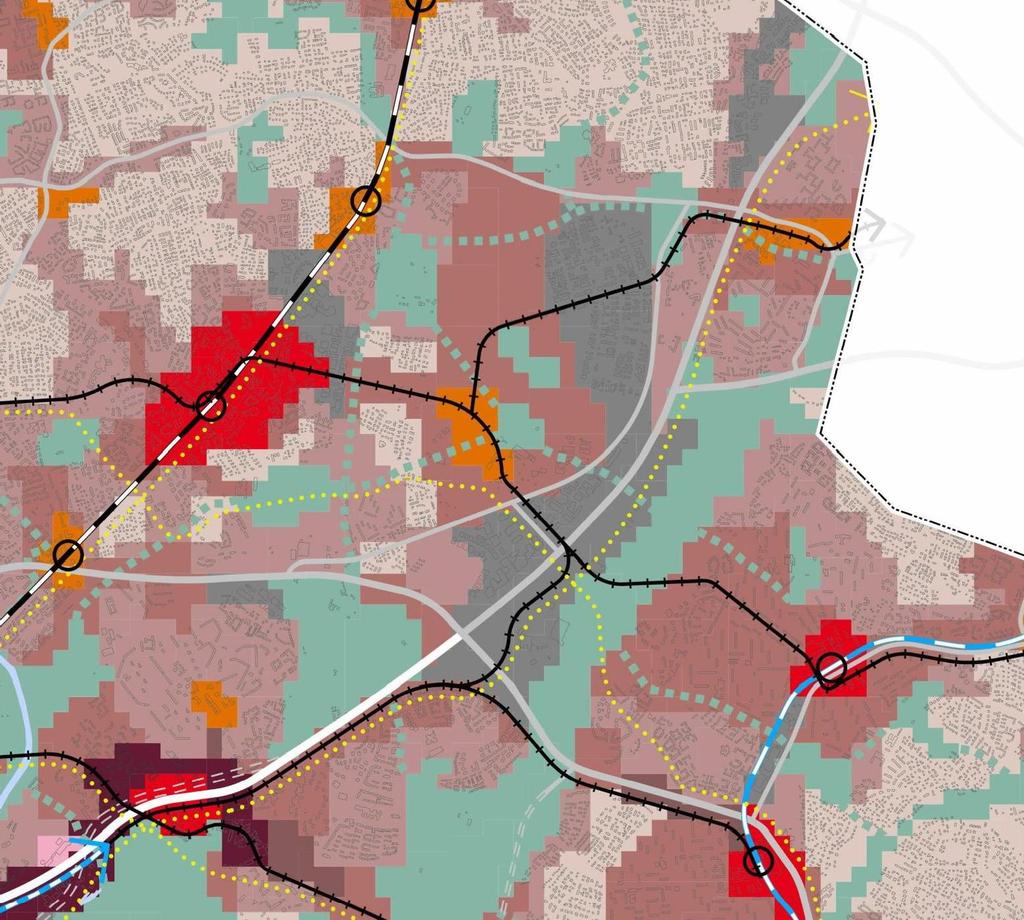 Liike- ja palvelukeskusta C1 Kantakaupunki C2 Lähikeskusta C3