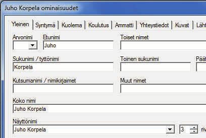 4 HENKILÖTIEDOT Paljon toimintoja Raportit html-muodossa Erilaisten suhteiden kartoitus Karu käyttöliittymä Hallinta vaatii harjoittelua GenoPron lähestymistapa on vertailun muita ohjelmia laajempi,