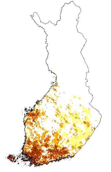 Kasviryhmien osuudet valuma-alueilla (