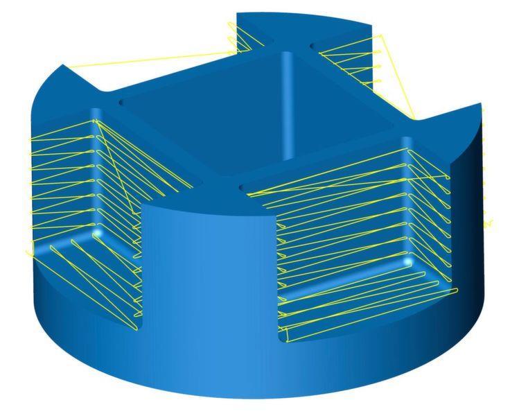 Open Mind's 5-axis tangent plane machining strategy can substantially increase productivity.