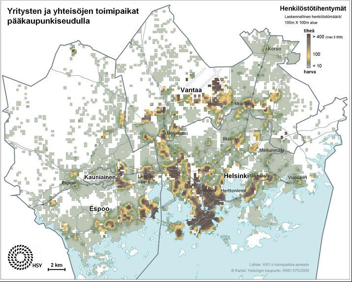 HELSINGIN KAUPUNKI MA-OHJELMA 39 Tavoite 9 Saavutettavuus ja kaupunkirakenteen toiminnallinen eheys Helsingin uudet kaupunginosat sekä suunnitelmallisesti sijoittuva täydennysrakentaminen tukevat